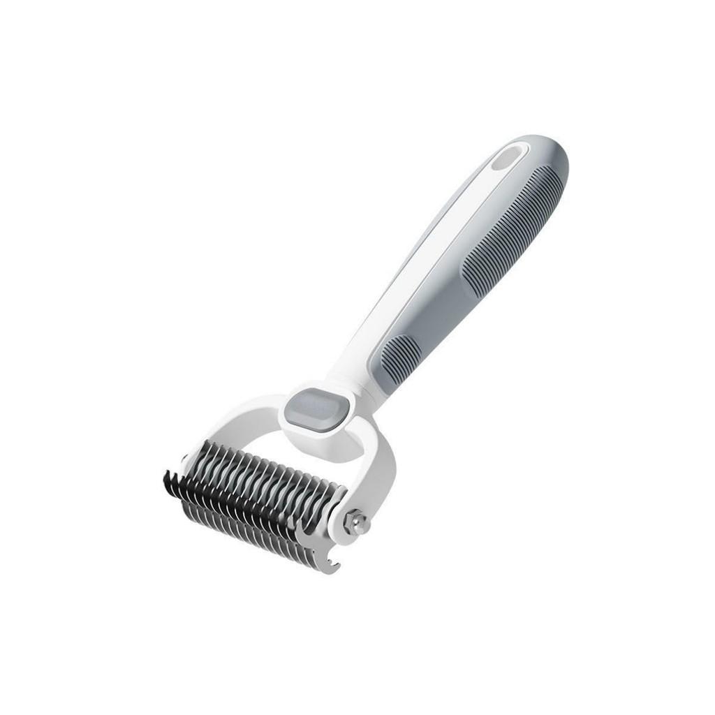 1 Pc Dog Cat Grooming Brush, Double-Sided Deshedding - Dematting Undercoat Rake and Pin Brush for Long and Short Haired Dogs Cats L