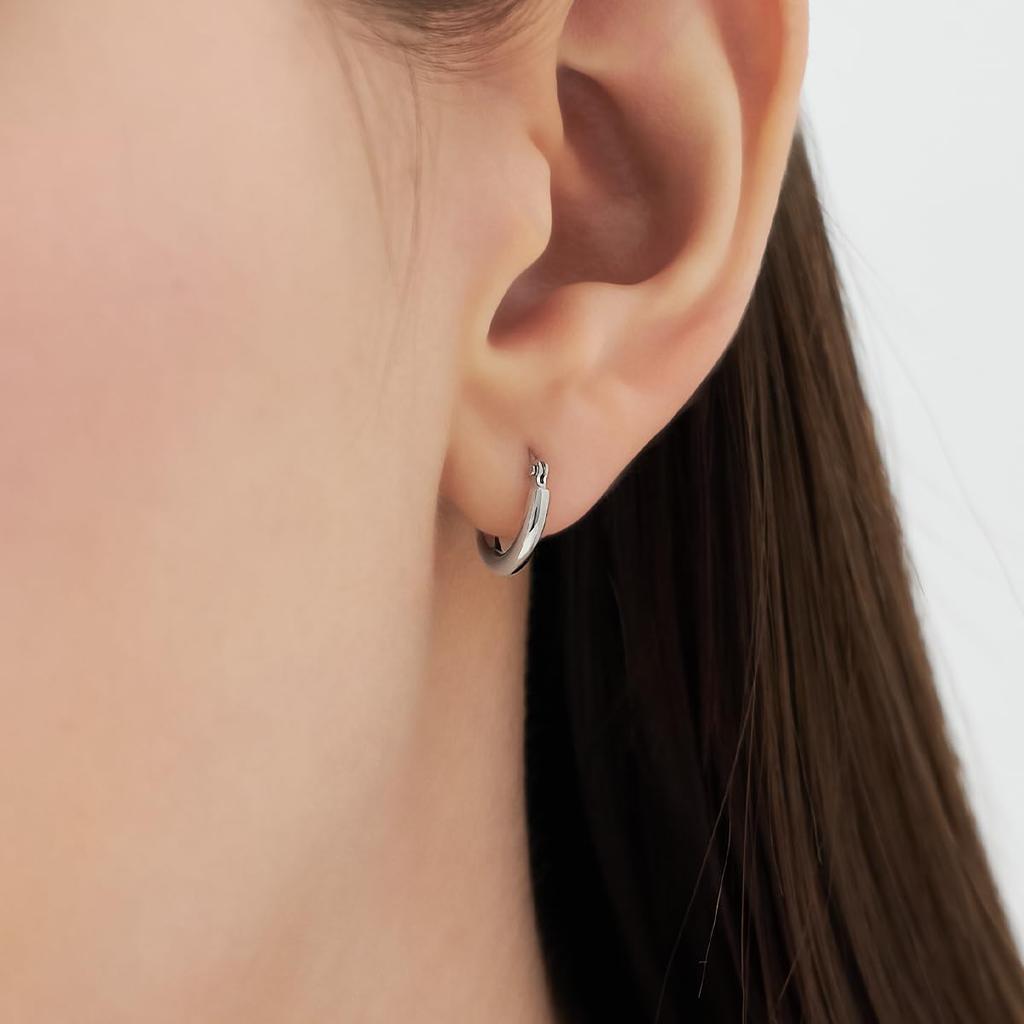 K10 White Gold Earrings Perfect for Birthdays and Includes Jewelry Case 4℃ (Single) 112526152201, Gifts,