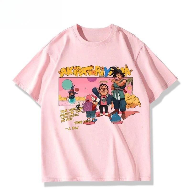 

Dragon Ball Alalei Joint Peripheral Short-sleeved T-shirt Men s and Women s Summer High-quality Cotton Two-dimensional Clothing XXXL коричневий