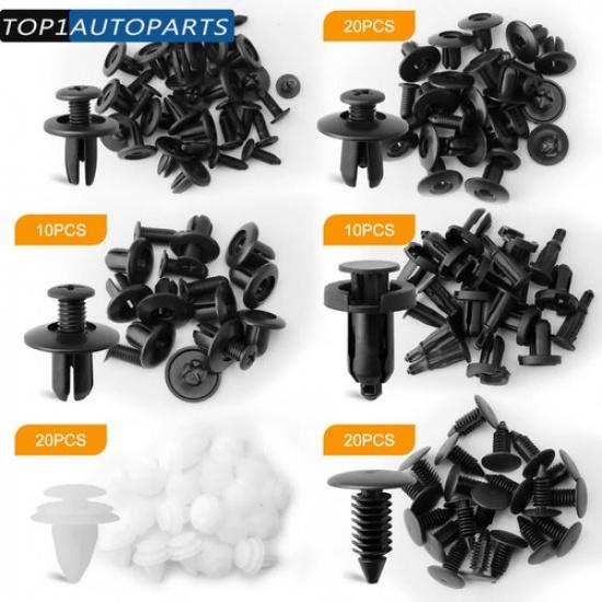 100 Fixing Fastener Kit Bumper Fender Liner Push Type Retainer Clips For Hyundai