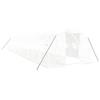 VidaXL Greenhouse with White Steel Frame 36 M² 12x3x2 M, Polytunnel, Cold Frame, Tomato Greenhouse, Garden Greenhouse, 3188054