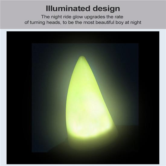 Cute Devil Horn Bike Motorcycle Helmet Corner Double-sided Tape Resilient Plastic Headwear Rubber Llluminated Horns