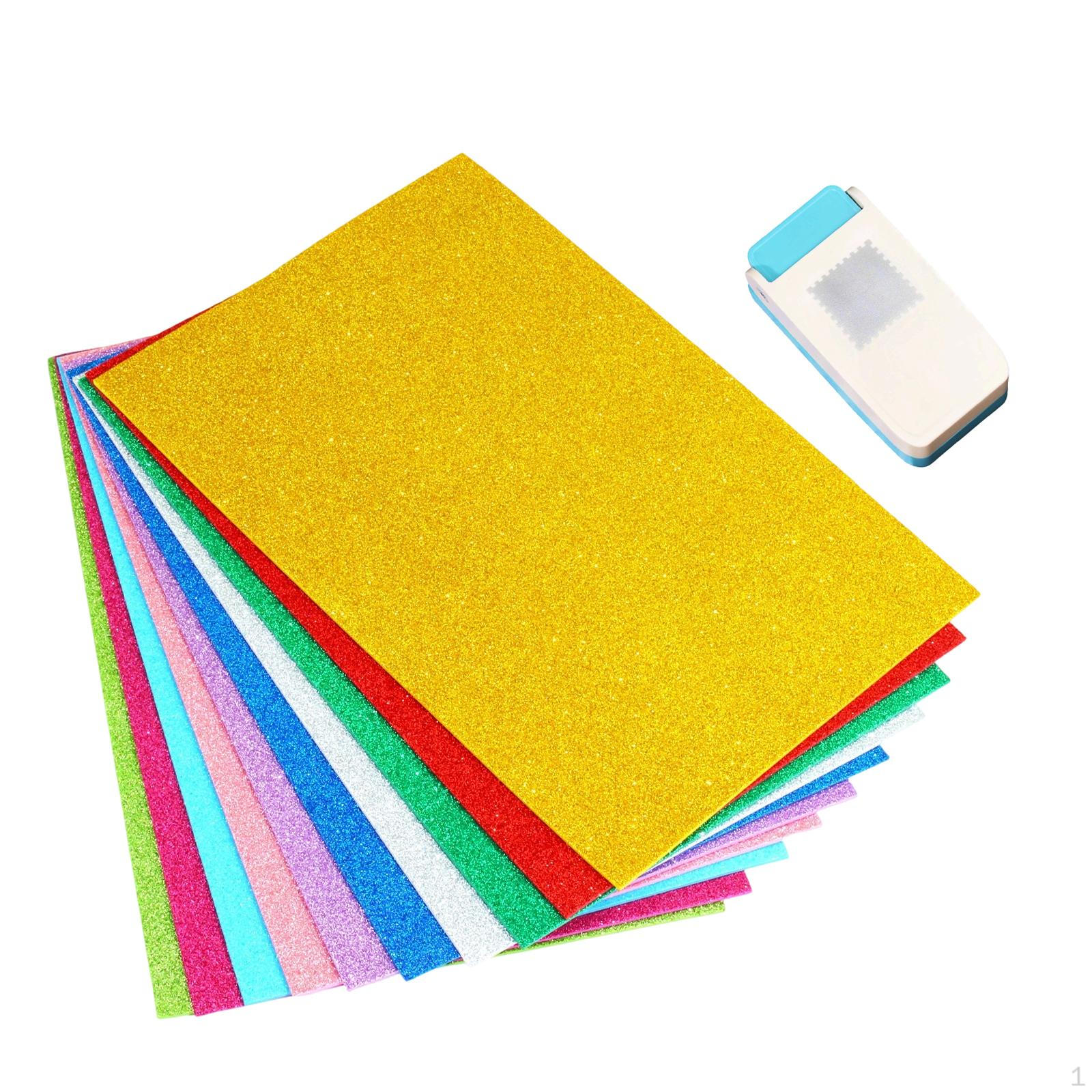 

Square Postage Stamp Punch Crafting Supplies Compact Shape Paper Craft Hole for Journaling 10 Glitter Paper