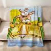funny cute cartoon Big Bad f-Fox and Other Tales soft warm plush blanket dorm sofa living room pet hogar bed gift home Flannel