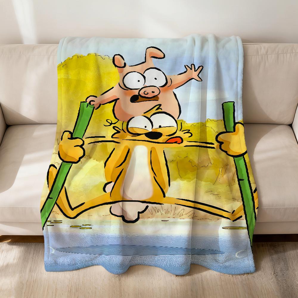 funny cute cartoon Big Bad f-Fox and Other Tales soft warm plush blanket dorm sofa living room pet hogar bed gift home Flannel