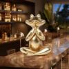 1/3 Pezzi Statuette Rana Yoga Dorata Soggiorno Moderno Scrivania Tavolo Ufficio Casa Libreria Decorazione Statua Animale Ornamenti in Resina
