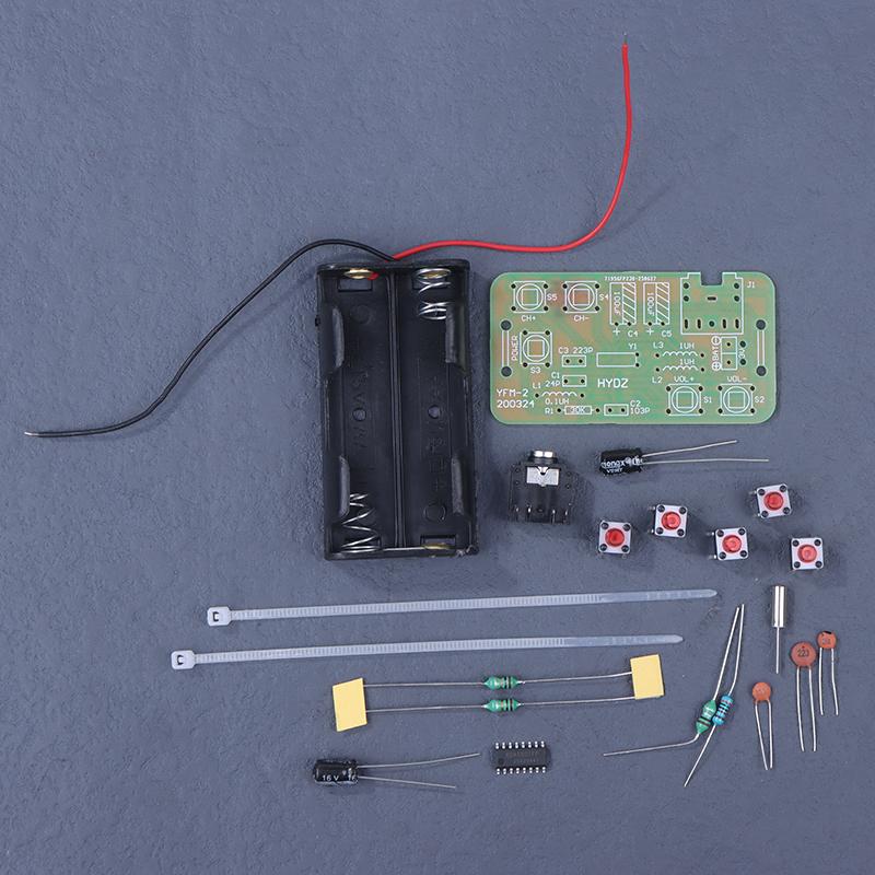 76-108Mhz Diy Fm Stereo Radio Kit Practice Soldering Learning Electronics Kit Radio Receiver Module Diy Electronics Set