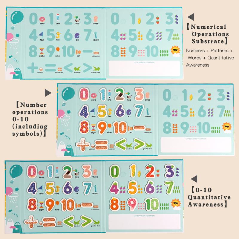 Math Kids Arithmetic Magnetic Stickers Digital Decomposition Games Baby Early Learning Math Toys Montessori Educational Toys