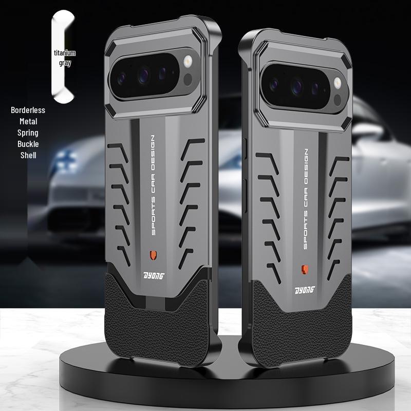 

Compatible with Google Pixel 9/9 Pro/9 Pro XL Porsche Metal Borderless Phone Case Google Pixel 9 Pro XL