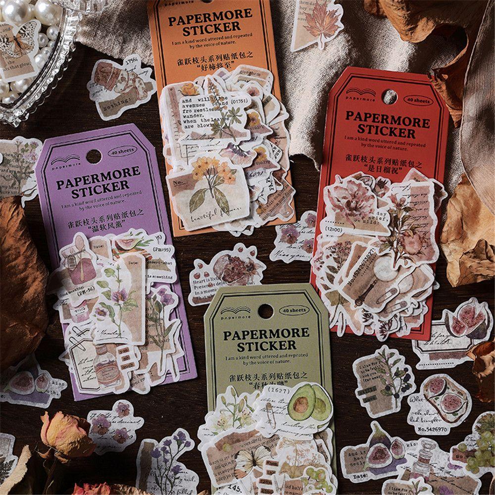 

Литературное растение, ручной декор, наклейки, материал, бумажная канцелярская наклейка, бумажная наклейка васи