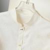 Women's Jacquard High Collar Satin Shirt, Chinese Style Long Sleeve Temperament Top for Spring.