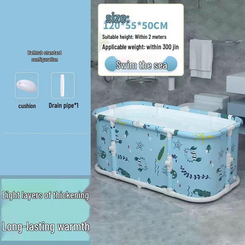 Portable Foldable Bathtub: Adult & Child Indoor Bath Basin