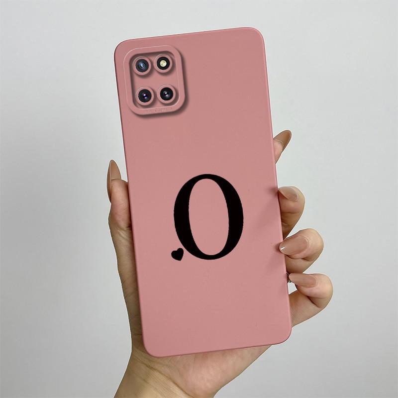 For Samsung Galaxy Note10 Lite Case SM-N770F 6.7'' Cute Initial Letters Cover Soft TPU Phone Case For Samsung Note 10 Lite Bags