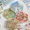 3D-Schaumstoff-Landschaftsaufkleber: Kaffee-Dessert-Haus, Kreative DIY-Szenen, 4 Stile