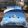 Airplane Duvet Cover Duvet Cover With Airplane Pattern Suitable For Children Kids And Adults Soft Comfortable And Breathable