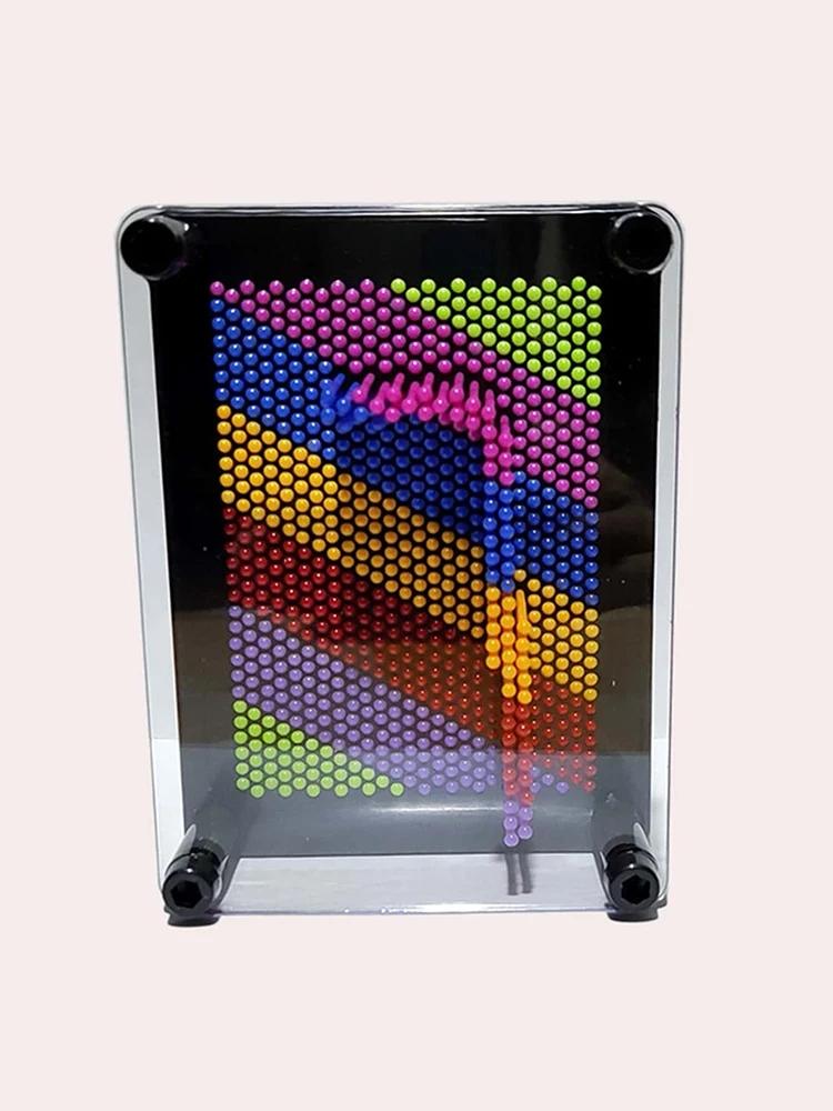 

1 шт.-Пластиковый квадратный радужный отпечаток руки Универсальный рисунок иглой 3D Клон Модель руки Головоломка Игрушка