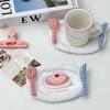 Cake Pattern Coaster Cartoon Placemats New Table Mat  Home Decoration