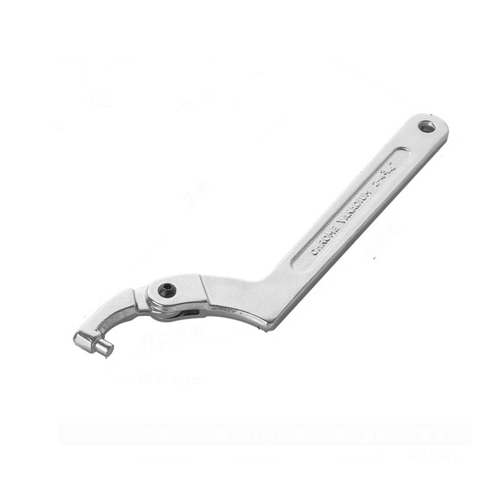 

Инструмент регулировочный гаечный ключ с крючком регулируемый универсальный ключ для ремонта мотоцикла 51-121mm-Round Head