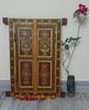 Floral Painted Wooden Jharokha: Vintage Indian Wall Decor Art