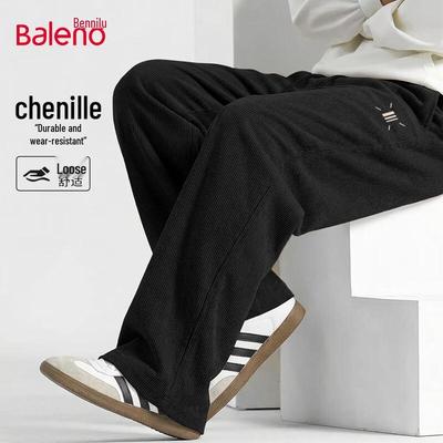Baleno Herren Chenille Straight-Leg Freizeithose