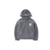 MLB New York Yankees Logo Pattern Loose Lamb Fleece Hooded Long Sleeve Zip Jacket Unisex jackets Gray 3AJPF0516-50GRD