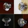 16pcs Crystal Door Handle 30mm Diamond Shape Single Port Knob Handle for Cabinet Drawer Door Cupboard Wardrobe Closet Hardware