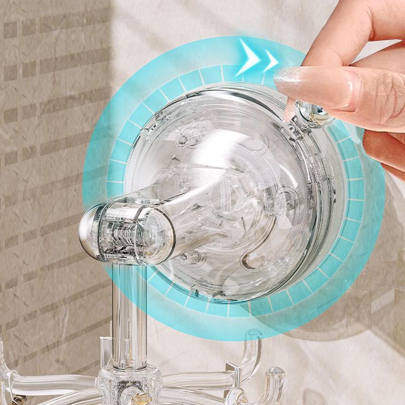 Hak kuchenny z przyssawką, obrotowy hak samoprzylepny, sześciopazurowy, wielofunkcyjny, bezuderzeniowy, łyżka elektryczna, stojak na łopaty, stojak do przechowywania