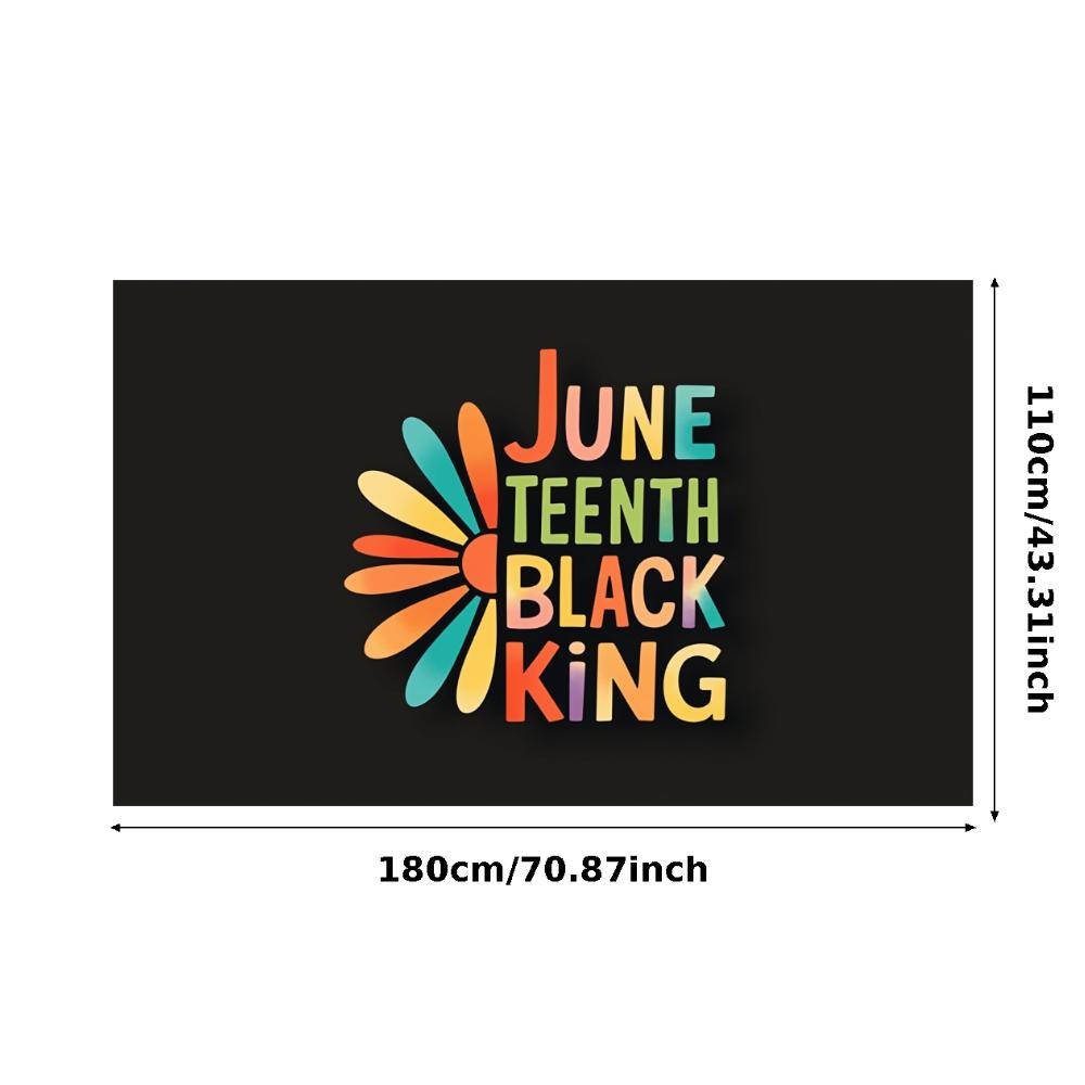 Quality Fabric Cultural Celebration Banner Juneteenth Banner Inspirational Banner for Indoor Party Cultural Event