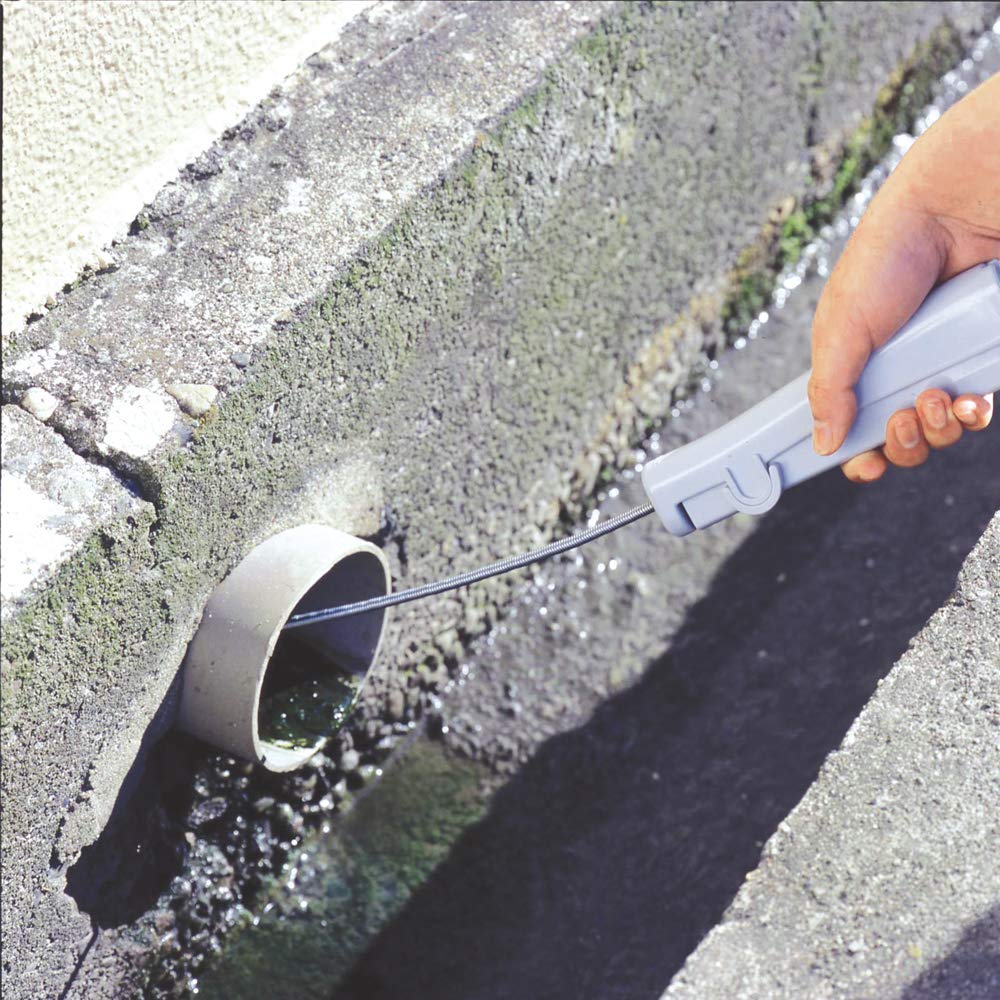 Azuma Industrial Drain Pipe Cleaning Pipe Clog 4m Wire Removes Clogs Without Removing AZ473 Brush, Remover, Length, Pipes,