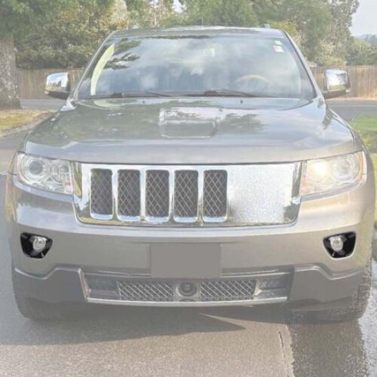 Front Fog Light Cover Fog Lamp Frame Trim For Jeep Grand Cherokee 2011-13 Black