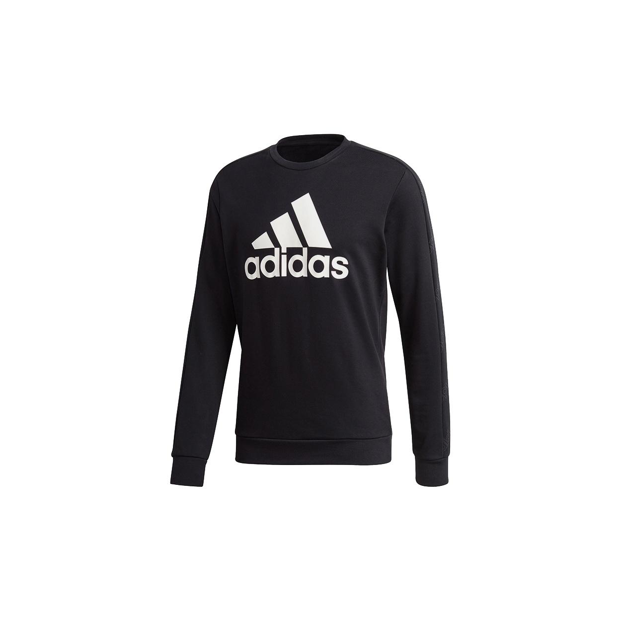 adidas Fav Swt Round Collar Long Sleeve Men s Black GJ6590 M