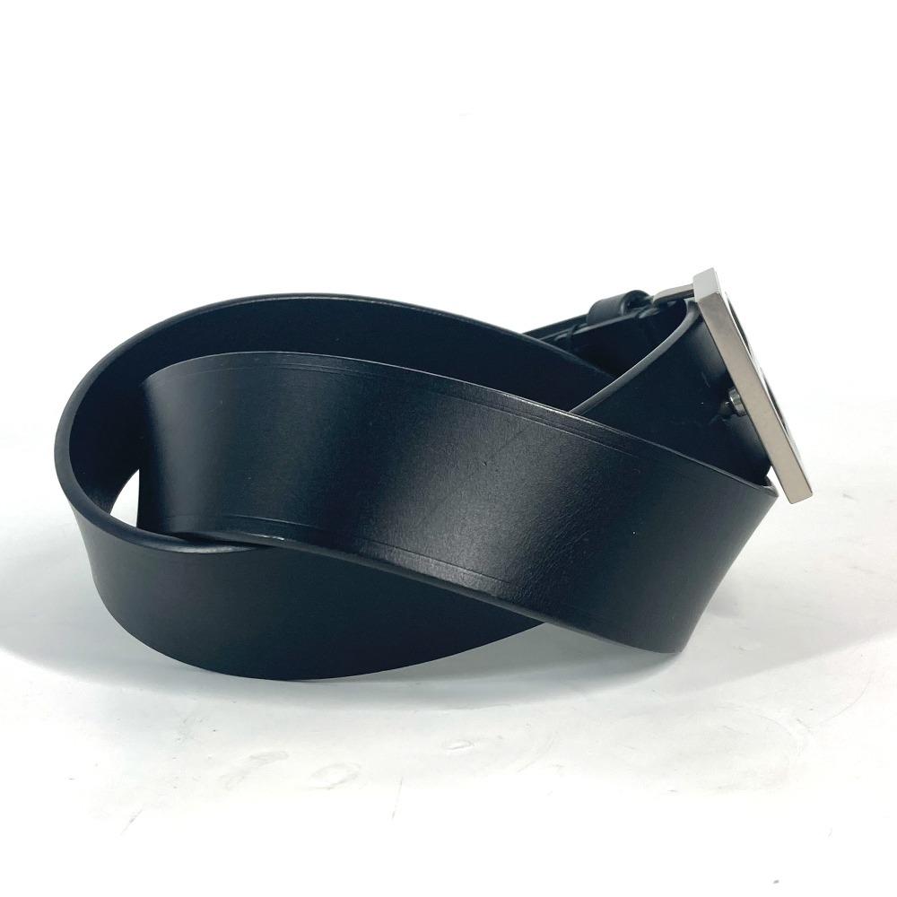 BALENCIAGA 655956 B Buckle Accessories belt Leather Black