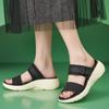 Women'S Walking Sandals Comfortable Air Cushion Platform Elastic Ankle Strap Open Toe Ourdoor Summer Shoes Sandalias Femininas