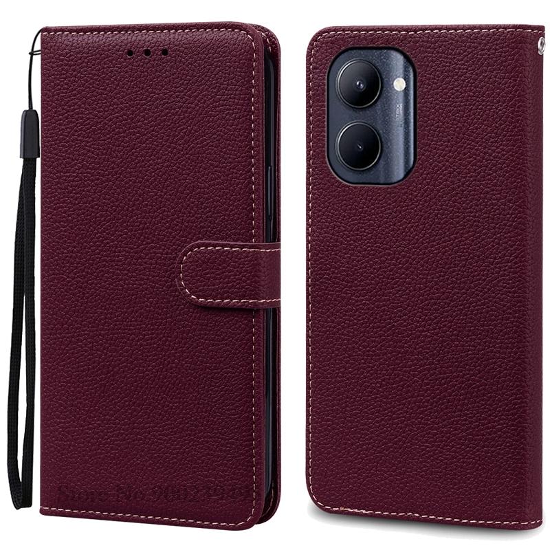Für Realme C33 Hülle Leder Klapp-Brieftaschenhülle Für Realme C33 Hülle Handyhülle Brieftasche Buch Coque Fundas Shell