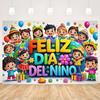 Children's Day Party Decoration Backdrop Feliz Día del Niño Balloon Photography Background Supplies Kid Gift Photo Studio Prop