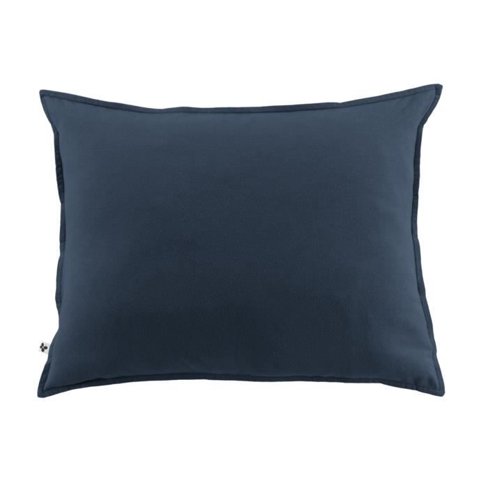 Taie d'oreiller - Candice - Flanelle - 50 x 70 cm - Bleu - OEKO-TEX