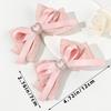 2pcs Heart Shaped Bow Hair Clip Sweet Rhinestone Double Ponytail Headwear Kawaii Lolita Cosplay Headdress Jk Uniform Hair Accessory