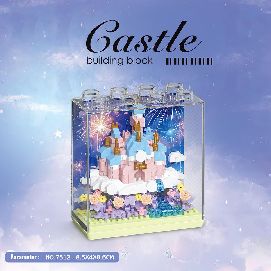 Non-Toxic Miniature Architecture Building Blocks Castle Assembly Toys Mini Bricks Kids Toys New Year Christmas Gifts