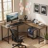 Corner L-Shape Computer Desk PC Workstation Writing Gaming Table Home Office