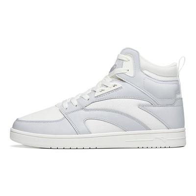 Street Play Anti-Slip Shock Absorption Wear-Resistant High-Top Sneakers Men Sneakers White Gray 112238067-1