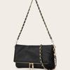 Catena per Ascelle a Grana di Litchi Borsa Piccola Moda Donna Senso Anziano Piccola Borsa Quadrata Monospalla Borsa a Tracolla