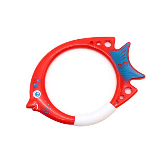 3Pcs Diving Fish Ring Cartoon Safety Plastic Swimming Pool Training Ring Underwater Rings