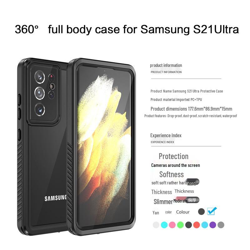 Red Pepper Waterproof Shockproof Case for Samsung S21 - Enhanced Outdoor Sports and Diving Protection