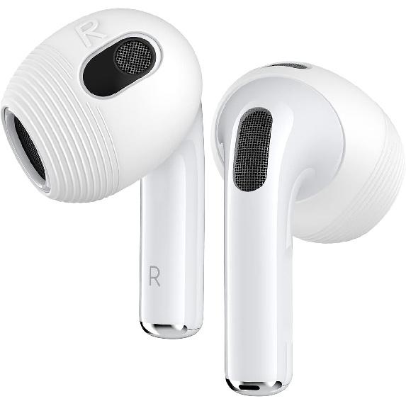 

3 пары насадок на уши для AirPods 3 [Помещаются в кейс] Противоскользящие силиконовые спортивные насадки, Аксессуары против царапин, Совместимые с Apple AirPods 3-го поколения