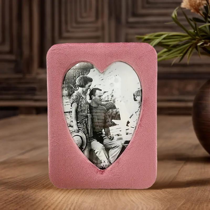 1PC Velvet Luxury Tabletop Velvet Frame Elegant Photo Display 3D High-end Luxury Modern 20x15cm