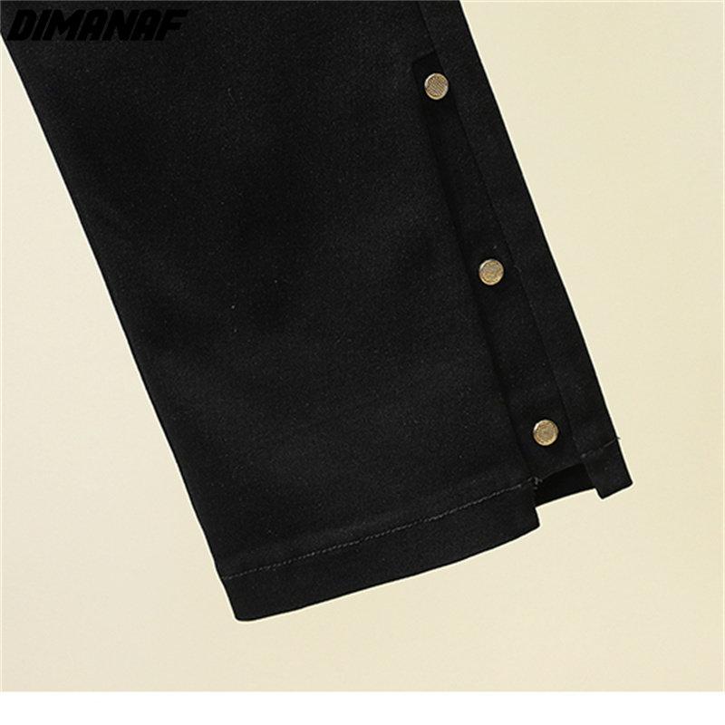 DIMANAF 2025 Plus Size Spring Women Pants Loose Casual Style Female Elastic Trousers Pants Black