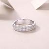 S925 Silver Movement Ring Moissanite Ring