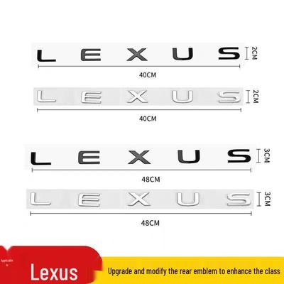 Lexus English Mark NX260 RX350h GX550 Rear Sport Sticker - Black