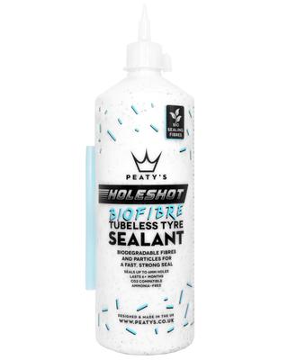 Peaty's Holeshot BioFibre Tubeless Tire Sealant, 500ml, for Tubeless Tires, Road Bikes, MTBs, and Mountain Bikes