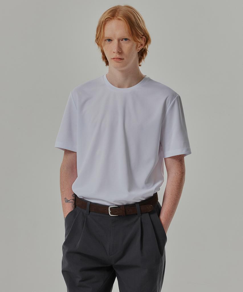 BASIC HOUSE [3Apck] Cool Round Neck Short Sleeve T-Shirt 3-Pack (4 Colors) Lats0112